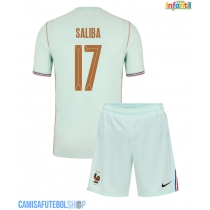 Camisa de time de futebol França William Saliba #17 Replicas 2º Equipamento Infantil Mundo 2026 Manga Curta (+ Calças curtas)